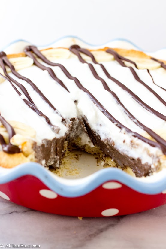 Nutella Banana Cream Pie (grain-free, gluten-free, dairy-free and naturally sweetened)