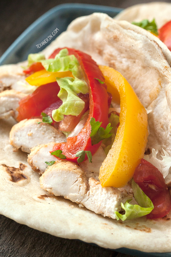 Healthy Chicken Fajitas