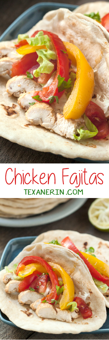 Healthy Chicken Fajitas