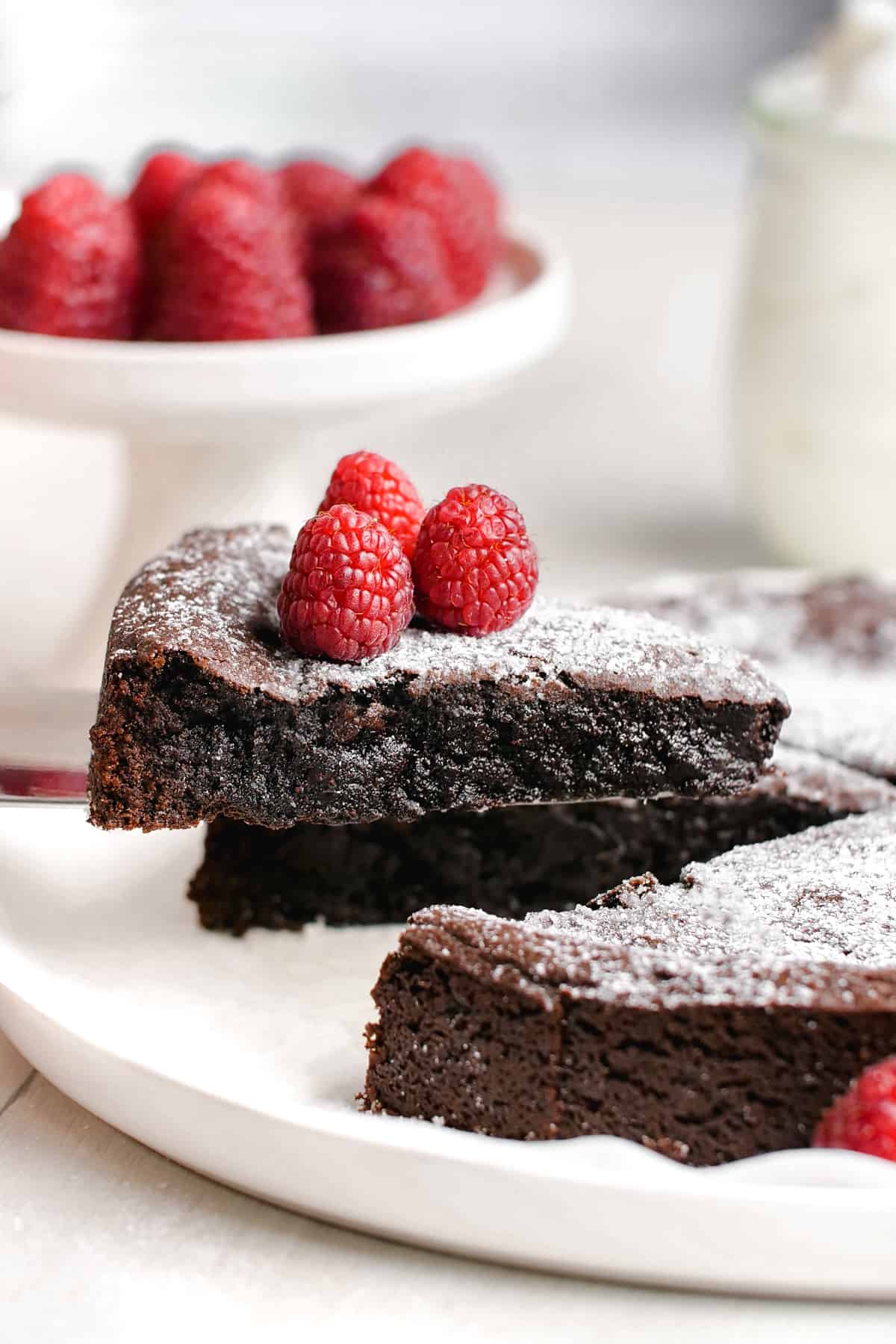 Kladdkaka Recipe (gluten-free, vegan options) - Texanerin Baking