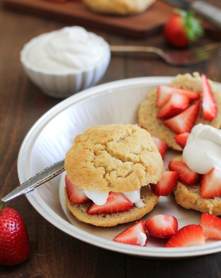 Grain-free Strawberry Shortcake with Coconut Whipped Cream from The Roasted Root