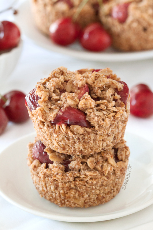 Vegan Mini Cherry Pies (WG, Vegan, GF, DF)