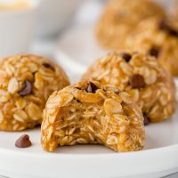 gluten-free no-bake cookie with bite taken out