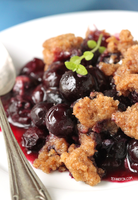 Healthier Blueberry Crisp {vegan, dairy-free, 100% whole grain}