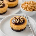 Mini Peanut Butter Cheesecakes (gluten-free option)