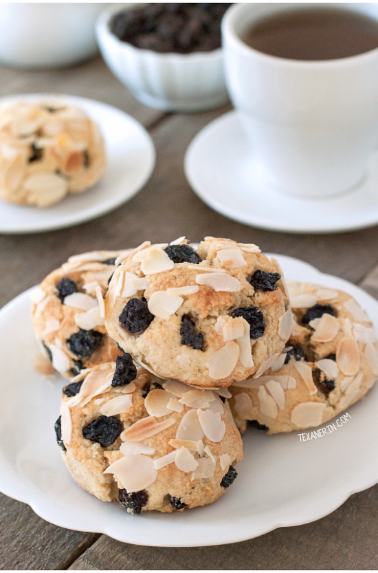 Paleo Blueberry Scones {grain-free, gluten-free, naturally sweetened and dairy-free}