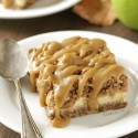 Caramel Apple Cheesecake Bars (gluten-free, whole grain)