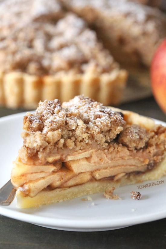 Apple Crumb Tart {gluten-free and whole grain options}