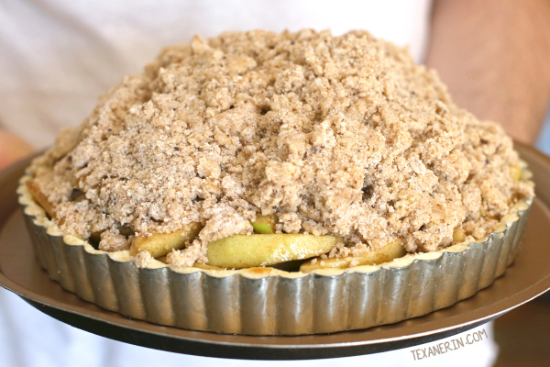 Apple Crumb Tart {gluten-free, whole grain options}