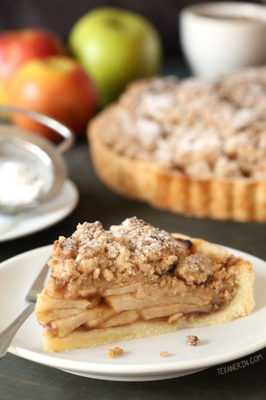 Apple Crumb Tart {gluten-free / whole grain options}