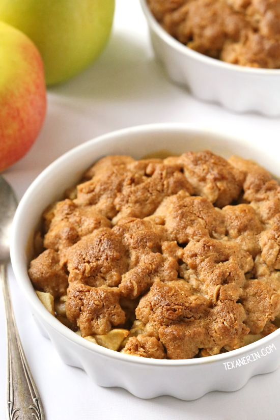 Peanut Butter Apple Crumble {vegan, gluten-free, dairy-free and 100% whole grain}