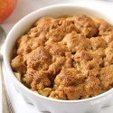 Peanut Butter Apple Crumble (gluten-free, vegan, whole grain)