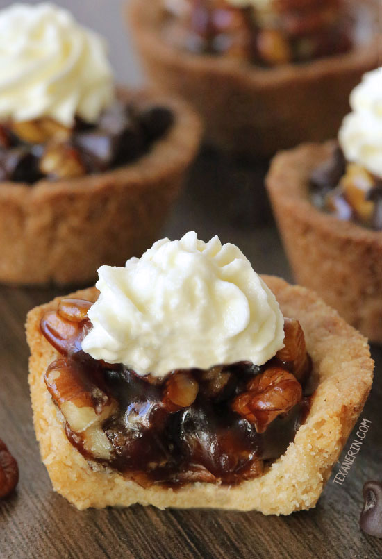 Healthier Mini Pecan Pies {vegan, gluten-free, 100% whole grain, and dairy-free options}