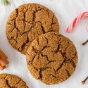 Vegan Molasses Cookies (the best texture, so easy!)