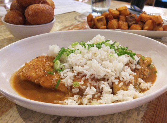 New Orleans: What and Where to Eat – Smothered Catfish at Pêche Seafood Grill