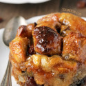 Bread Pudding for Two with Bourbon Sauce (gluten-free, dairy-free, whole grain options)