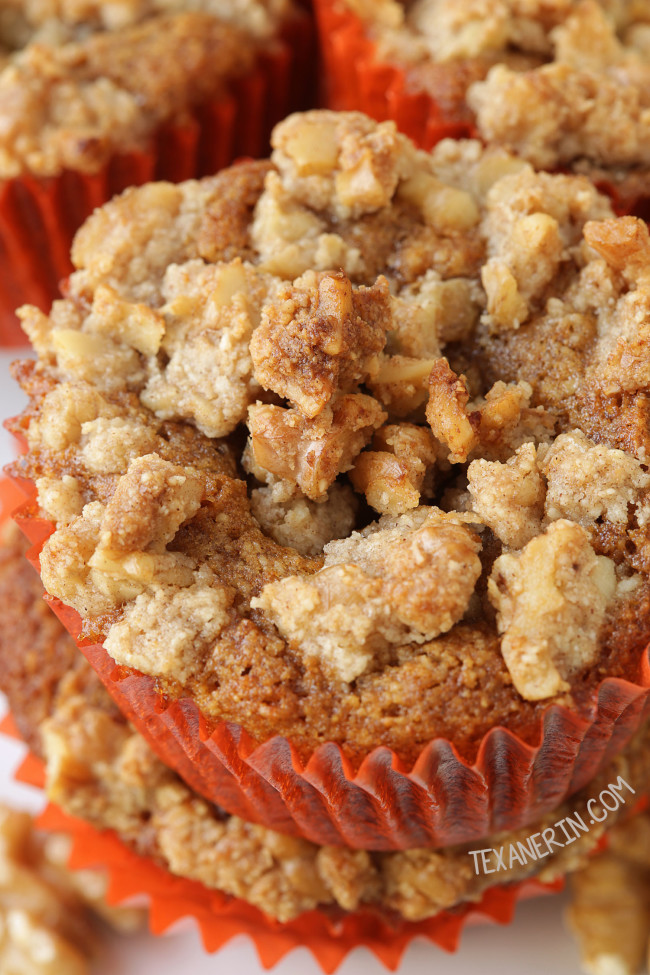 Moist carrot cake cream cheese muffins (grain-free, gluten-free)