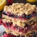 Berry Bars (vegan, whole grain, dairy-free options)