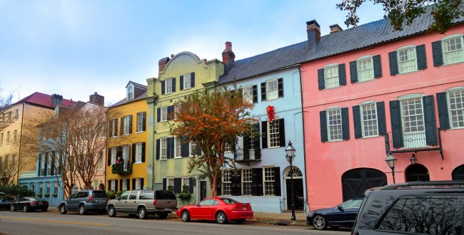 Rainbow Row in Charleston