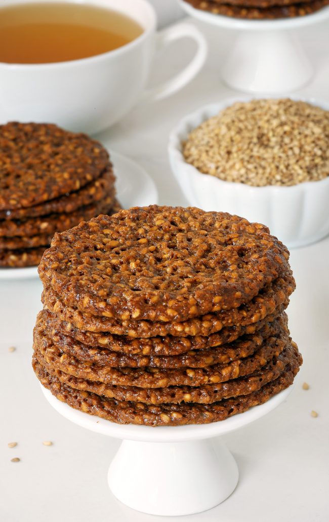 Paleo Sesame Cookies (Benne Wafers - a South Carolinian specialty