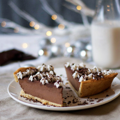 Chocolate Silk Pie Made in a Blender from Kelley and Cricket