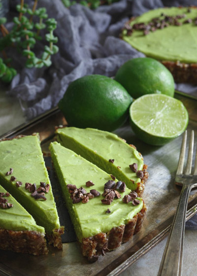 Avocado Tart from Running to the Kitchen