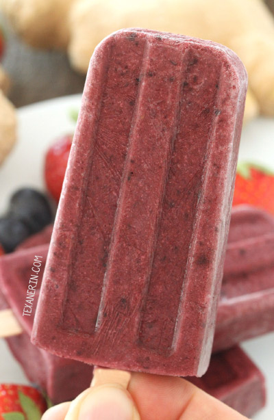 Ginger Berry Popsicles