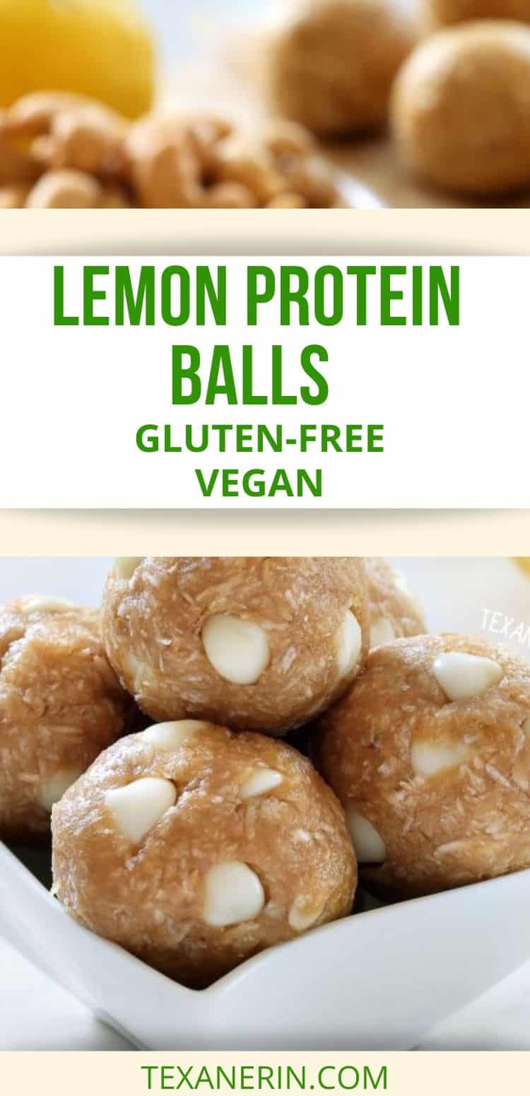 These lemon protein balls only take a few minutes to put together and are naturally gluten-free, vegan, 100% whole grain and dairy-free.