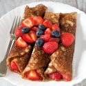 Easy Swedish Pancakes (gluten-free, whole grain, dairy-free)