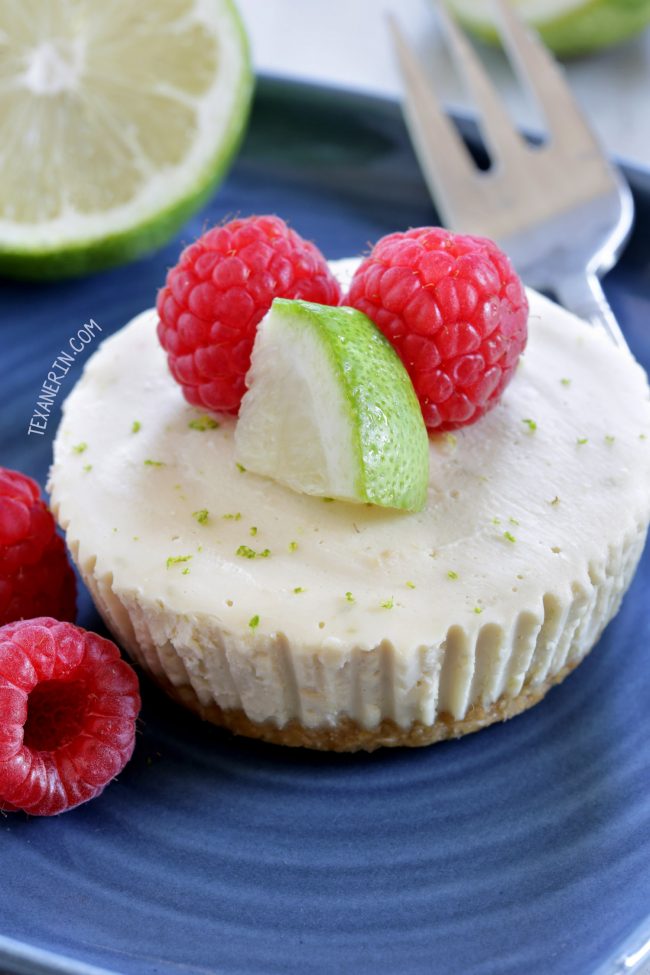 No-bake Vegan Key Lime Pies (paleo, grain-free, gluten-free and dairy-free)