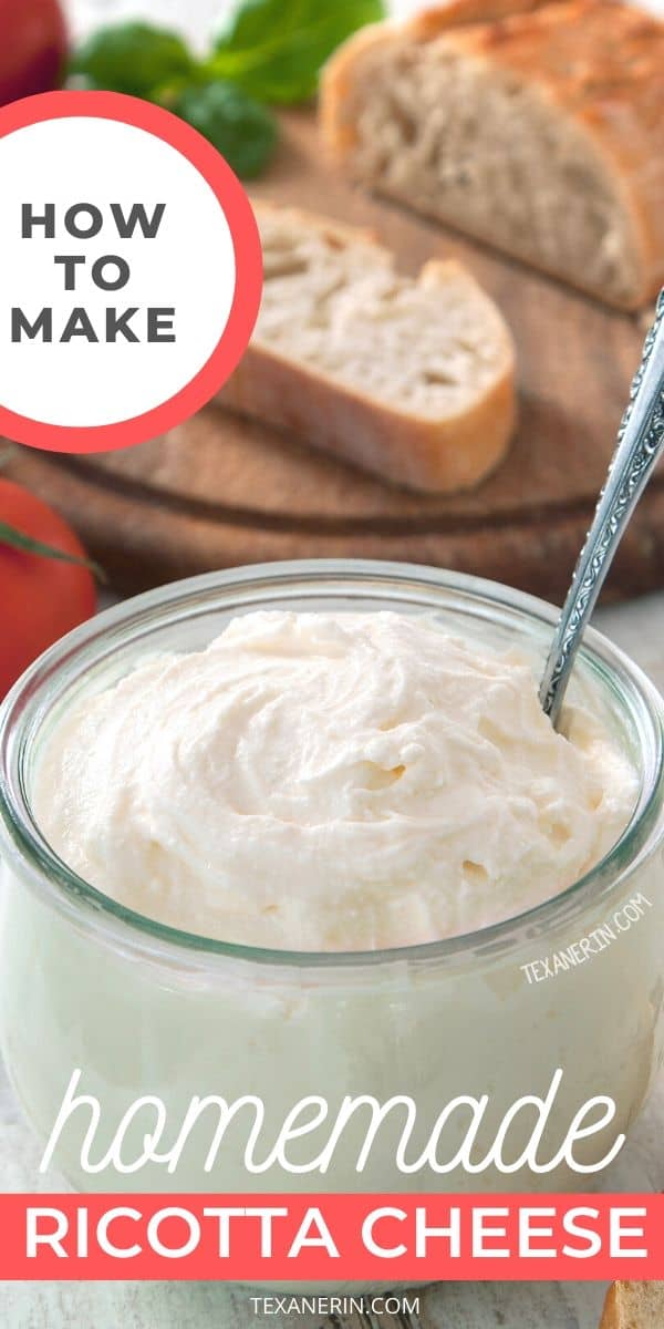 Easy Homemade Ricotta Cheese – you only need 3 ingredients you probably already have at home!