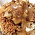 Apple Cheesecake Crisp (gluten-free, whole grain)