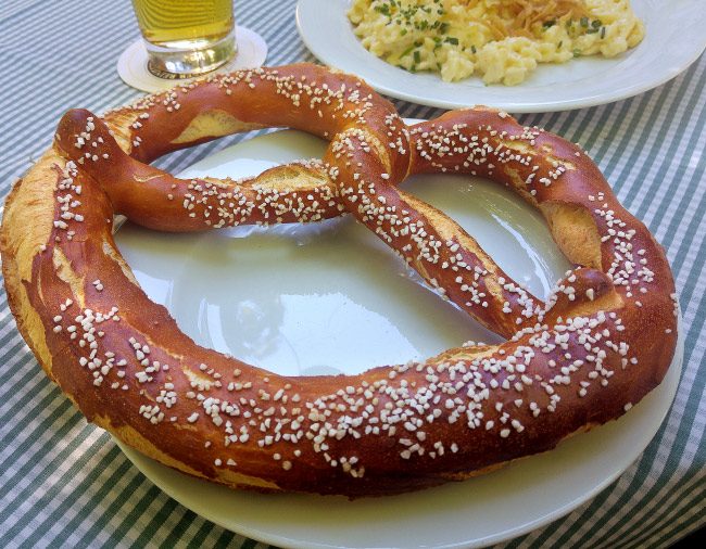 What to See and Do in Munich – Augustiner-Keller Giant Pretzel