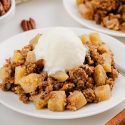 Paleo Apple Crisp (with a nutty crisp topping!)