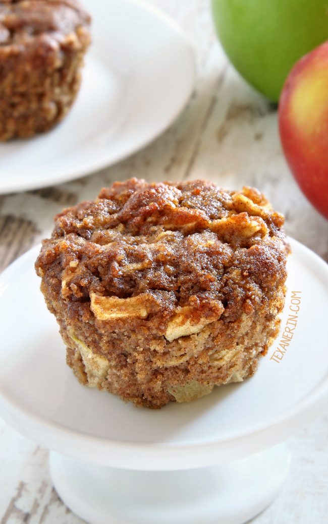 Paleo Apple Muffins – super moist, fuss-free and maple sweetened.