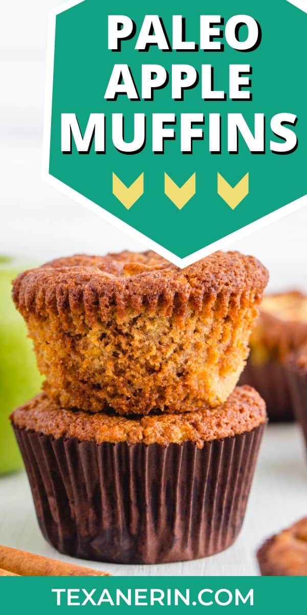 These paleo apple muffins are fuss-free and completely maple sweetened. They get extra apple flavor from grated and diced apples.