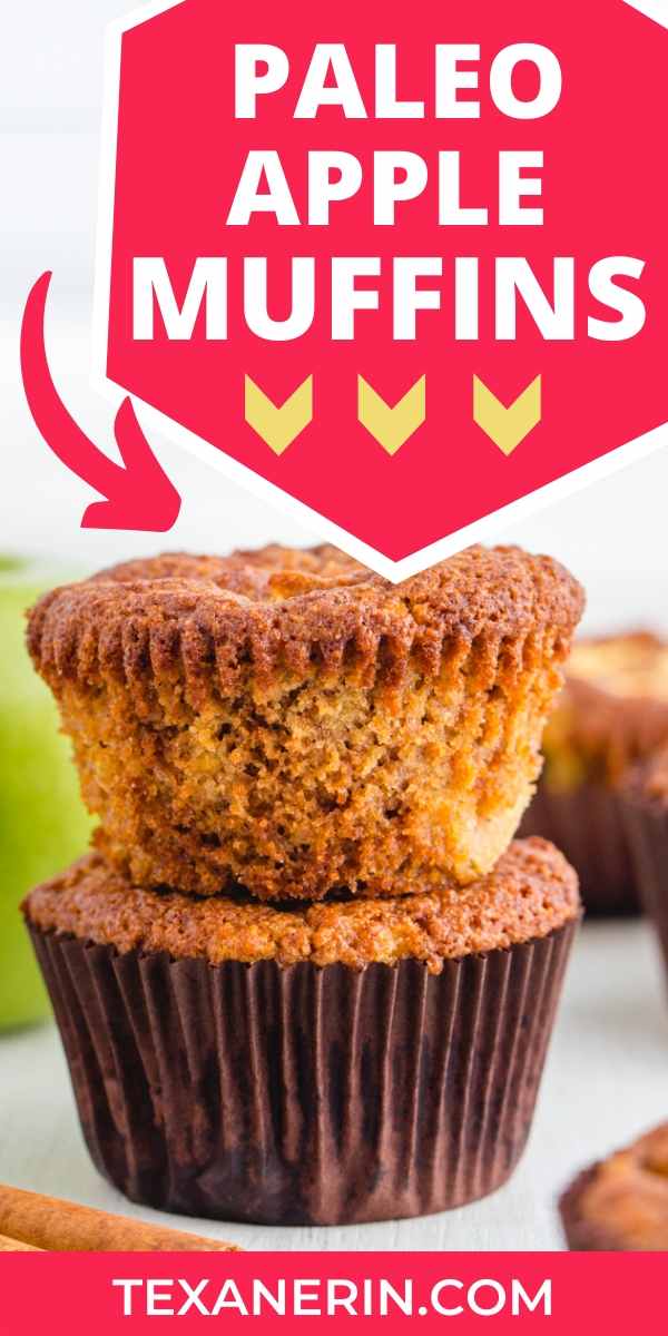 These paleo apple muffins are fuss-free and completely maple sweetened. They get extra apple flavor from grated and diced apples.