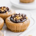 Vegan No-bake Peanut Butter Pies (paleo option)