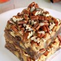 Apple Brownies With Easy Caramel Frosting (gluten-free, whole grain, all-purpose options)