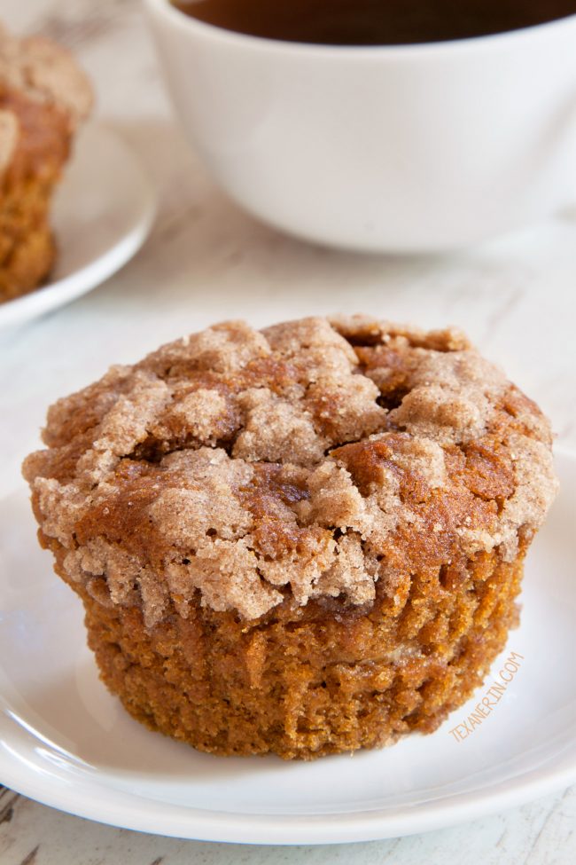 Pumpkin Cream Cheese Muffins – incredibly moist with a generous amount of filling! With gluten-free, whole grain and all-purpose flour options.