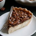 Caramel Pecan Cheesecake Pie (gluten-free, whole grain, all-purpose flour options)