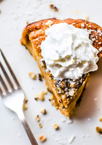 Impossibly Easy Sweet Potato Pie from Cotter Crunch