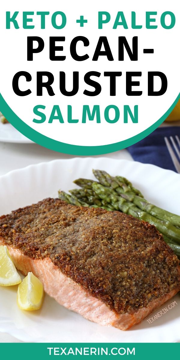 This pecan-crusted salmon is an easy way to transform salmon into something extra delicious! It's also Whole30-friendly, paleo and keto.