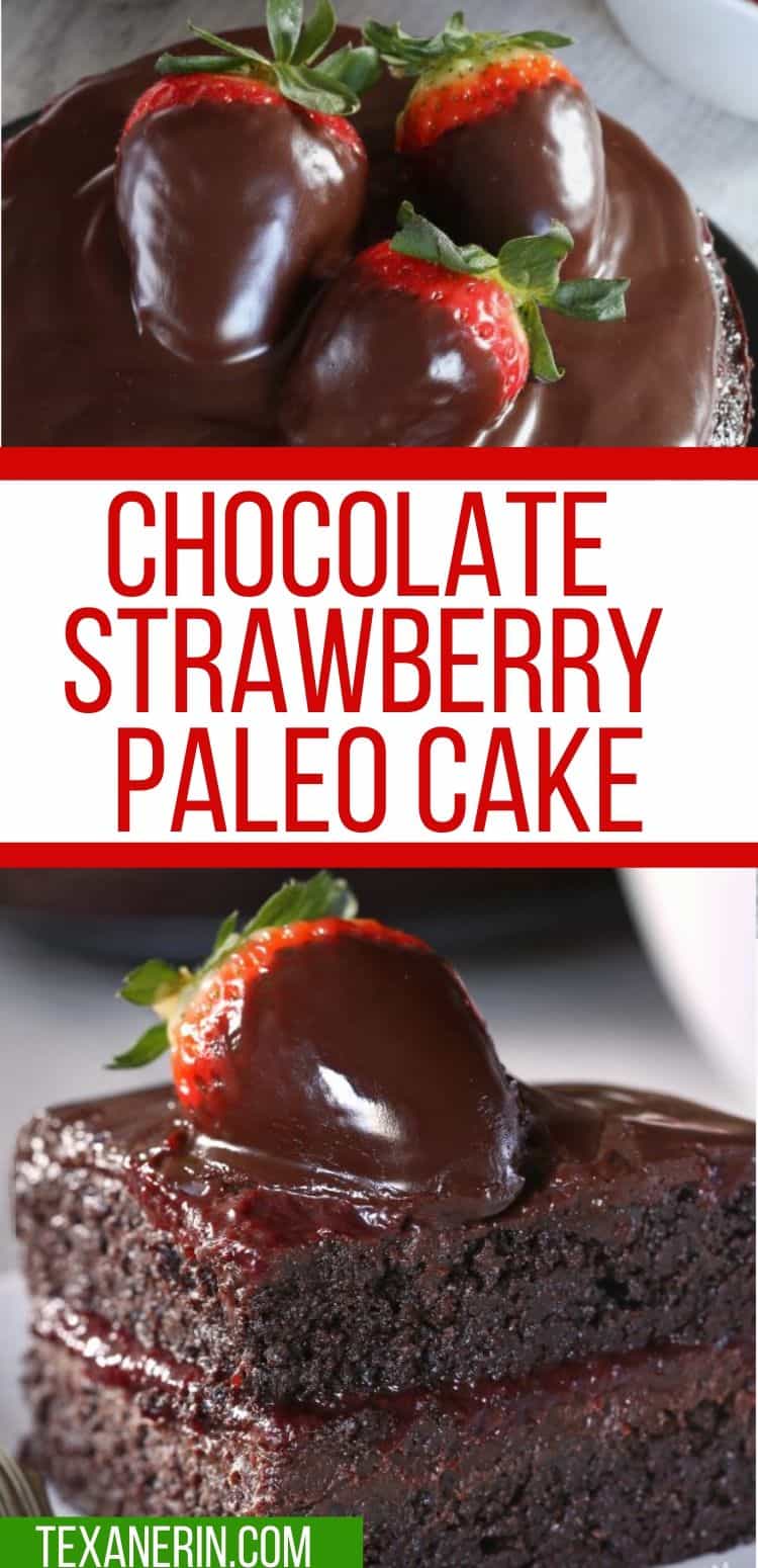 This paleo chocolate strawberry cake has a great texture, chocolate fudge frosting and strawberry filling. With whole wheat and all-purpose flour options!