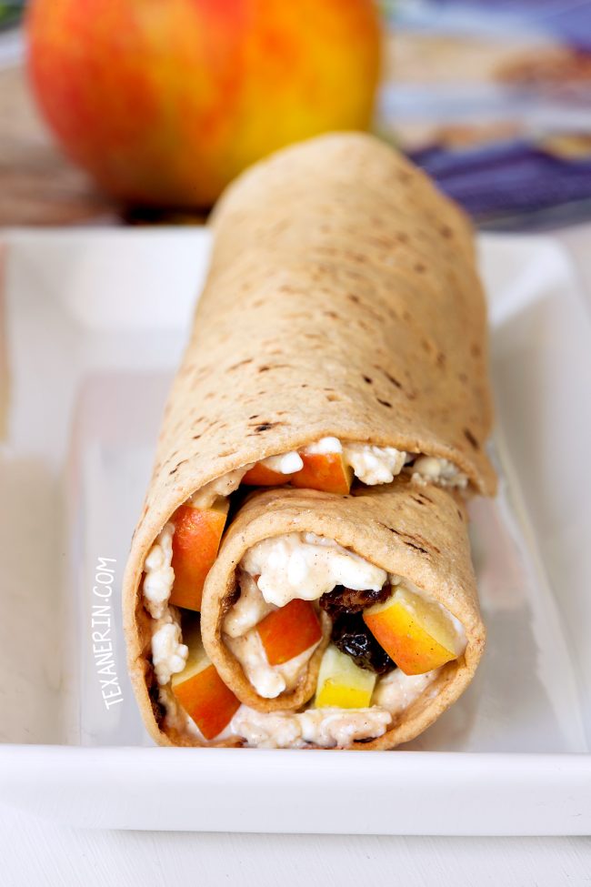 Healthy Wraps With Peanut Butter And Apple Texanerin Baking