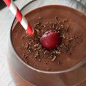 Chocolate Cherry Smoothie (vegan option, gluten-free)