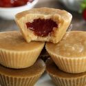 Healthy Peanut Butter and Jelly Fudge (vegan, paleo / nut-free option)