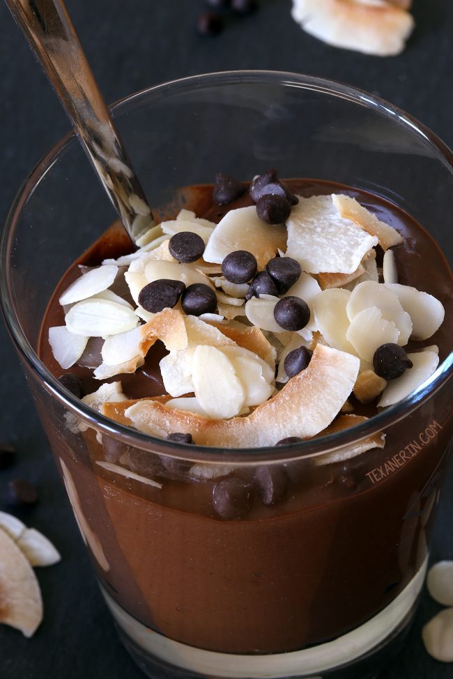 Chocolate Almond Smoothie (vegan, dairy-free, grain-free, and gluten-free)