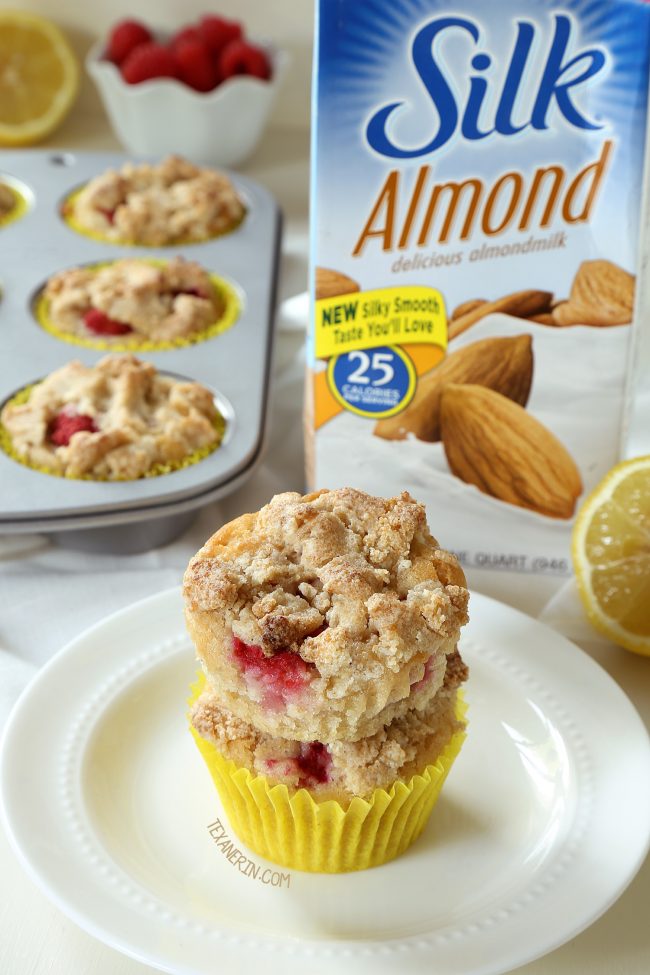 These Raspberry Lemon muffins are insanely moist, naturally vegan and can be made gluten-free, whole wheat or with all-purpose flour.