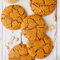 Gluten-free Peanut Butter Cookies on baking paper